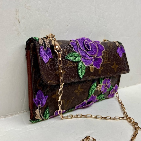 Louis Vuitton Brown Mono Long Wallet Crossbody (TH0011) - Picture 2 of 15